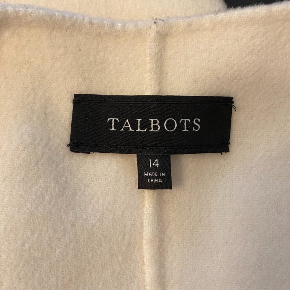 Talbots  Wool Black and cream Jacket - Picture 4 of 4